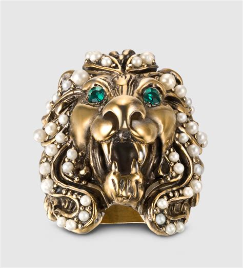 gucci lion head ring price|gucci lion head necklace.